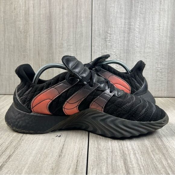 Adidas Sobakov 2.0 Core Black Solar Casual Sneakers ee5672 Men’s Size 8.5 - Picture 2 of 11